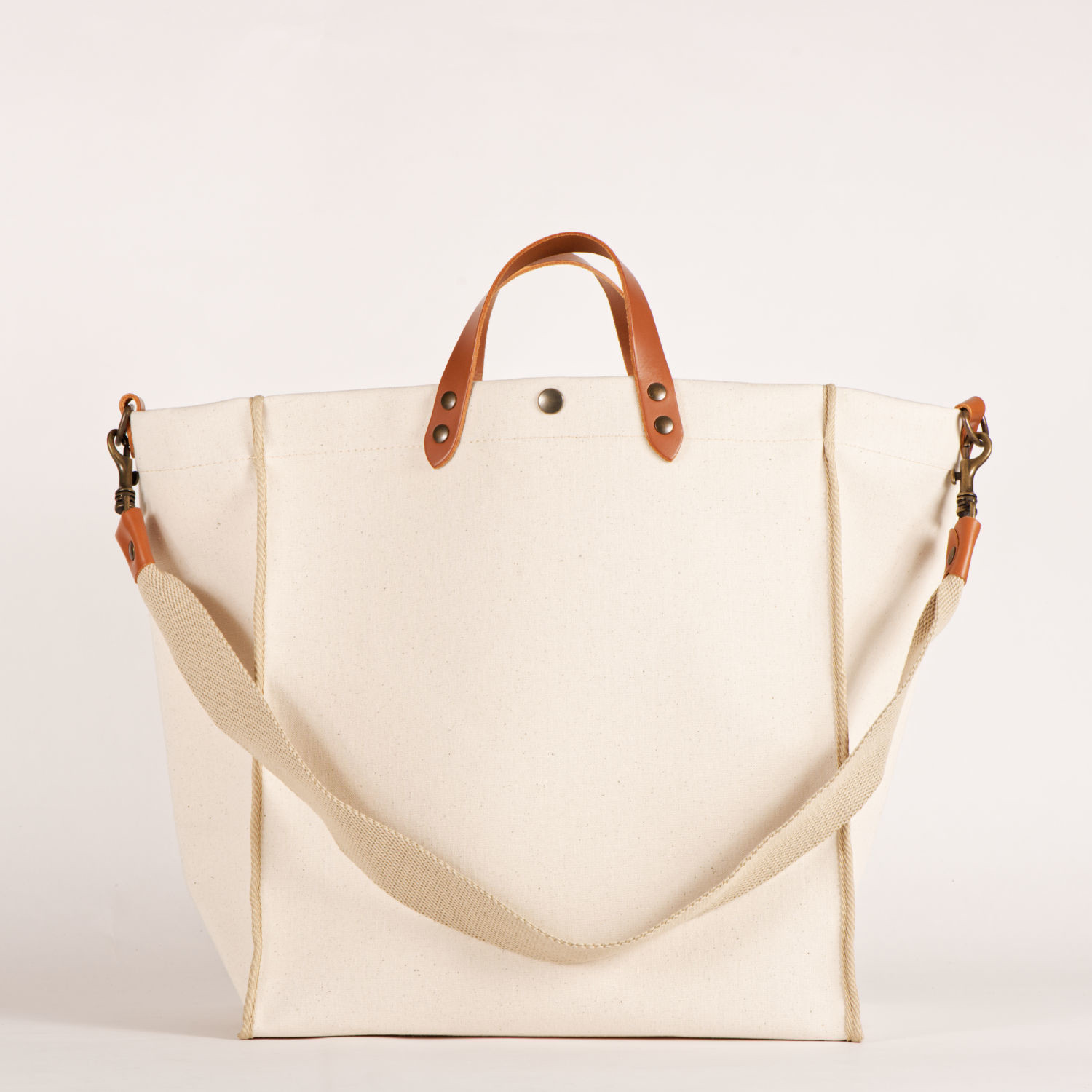 BEACH BAG S BORDÉ - BLANC